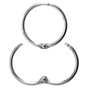 Metall-Klappringe Schlüsselringe zum Aufklappen: Ø 38 mm, ( VPE = 25 Stück ) 