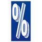 Aufkleber Symbol % Prozentzeichen, für Finanzierungsangebot ablösbar, wetterfest % (Prozent)