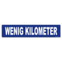 Miniletter Standard: Kennzeicheneinleger 1,5 mm stark, Motiv: wenig Kilometer 