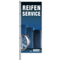 Fahne Reifenservice Hier Reifenservice: Motiv Reifen & Felge  H 375 x B 150cm