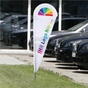 Wings-Banner Set 1: Trendy: mit Ihrem Logo, mit Erdspieß, Gestänge & Tasche 