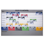 Plantafel Profi A4 Werkstattplaner 7 Reihen (6+1) Zeitskala mit Metallrahmen 