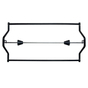 Rollenhalter Uno: für Rollen bis Breite 70 cm, Wandmontage (ohne Rolle) 