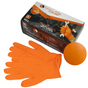 Nitril-Handschuhe L: Manutril Flex Grip: Größe L (8-9), extra reißfest, Top Grip 