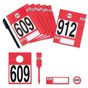 Leitzahlset 4-teilig zur Fahrzeugorganisation: Nr.609 bis 912 Set mit 304 Stück 