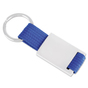 Schlüsselanhänger Boogy mit Nylonband  Silber/Blau
