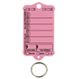 Schlüsselanhänger Autotag 1: 200 Anhänger + Ringe, 1 Stift  Rosa