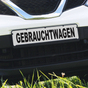 Miniletter Standard: Kennzeicheneinleger 1,5 mm stark, Motiv: Gebrauchtwagen 