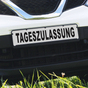 Miniletter Standard: Kennzeicheneinleger 1,5 mm stark, Motiv: Tageszulassung 