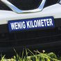 Miniletter Standard: Kennzeicheneinleger 1,5 mm stark, Motiv: wenig Kilometer 