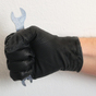 Nitril-Handschuhe L: Manutril Flex Grip: Größe L (8-9), extra reißfest, Top Grip 