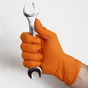 Nitril-Handschuhe L: Manutril Flex Grip: Größe L (8-9), extra reißfest, Top Grip 