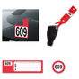 Leitzahlset 4-teilig zur Fahrzeugorganisation: Nr.609 bis 912 Set mit 304 Stück 