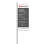 Fahnen Individual aus Mesh-Material, mit 4 Karabinerhaken, H 300 x B 120 cm H300 x B120 cm