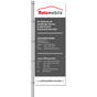 Fahnen Individual aus Mesh-Material, mit 5 Karabinerhaken, H 400 x B 150 cm H400 x B 150 cm