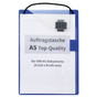 Auftragstasche A5 Top-Quality: verstärkte Schlüsseltasche, mit Klettverschluß für A5: Blau