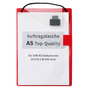 Auftragstasche A5 Top-Quality: verstärkte Schlüsseltasche, mit Klettverschluß für A5: Rot