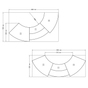 Empfangstheke TK4 Concept: Set mit Theke und 2 Tischen 45 Grad abgewinkelt Theke, 2x Tisch