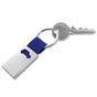 Schlüsselanhänger Driver modisches Styling mit Autologo farbiges Nylonband Silber/Blau