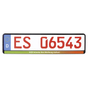 Kennzeichenhalter Colour-You: Werbeleiste mit Ihrem Druck, 4C-Digitaldruck 
