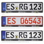 Kennzeichenhalter EASY-Comfort-RGS mit Schiebeverschluss mit 1-Farbdruck 