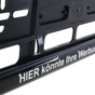 Kennzeichenhalter Erut Doming-Edition I: mit Steckleiste Silberglanz & Doming 