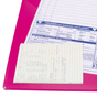 Auftragstasche A4 Top-Quality: verstärkte Schlüsseltasche, mit Klettverschluß Pink